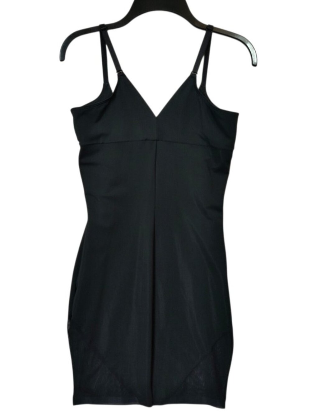 Spanx Red Hot Large Black Seamless Shaping Slip Adjustable Straps